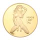 thumbnail image 2 of Decoración Regalos de colección de recuerdo de moneda conmemorativa chapada en oro de mujer Sexy rusa Tmvgtek Original, 2 of 9