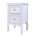 thumbnail image 5 of Tcbosik 2-Drawer Nightstand, Bedside Table with Storage, End Table for Small Space, Living Room, Bedroom, White, 5 of 9