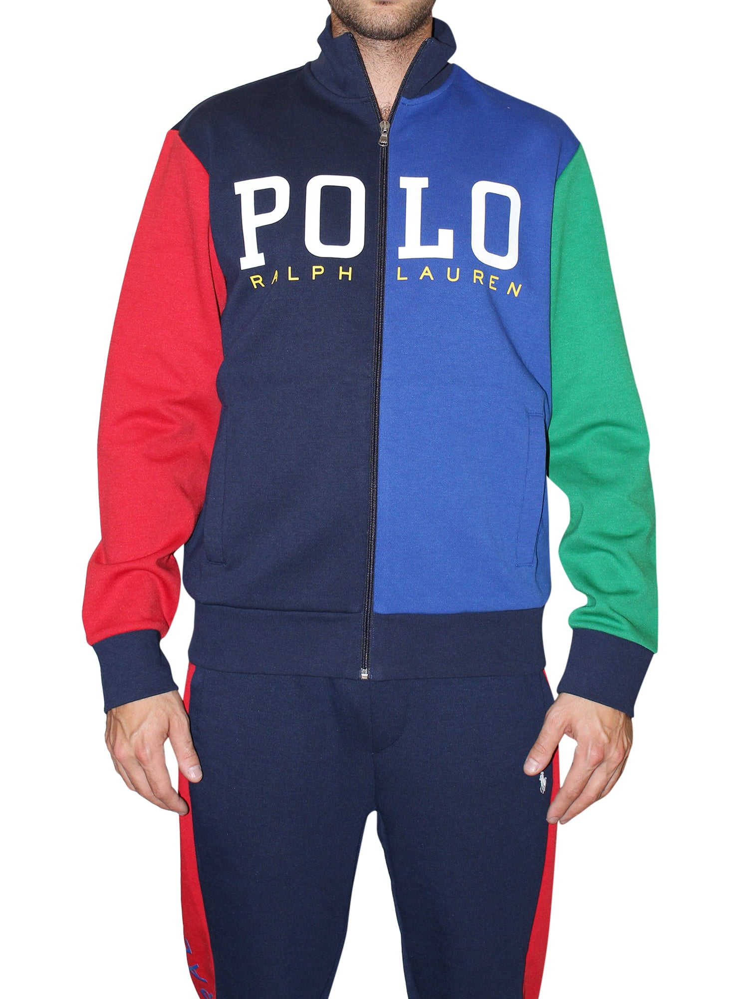 polo hi tech color block hoodie
