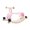 pink, variant on DOLITY 2 in 1 Rocking Horse Kids Educational Toy for Birthday Gift Living Room Baby pink