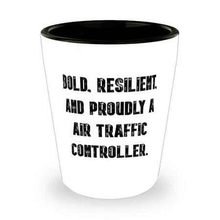 

Unique Air traffic controller Gifts BOLD RESILIENT AND Love Birthday Shot Glass For Friends Ceramic Cup From Colleagues Gift ideas for friends Best friend gift ideas Personalized gifts for