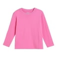 thumbnail image 5 of Splozh Toddler Long Sleeve Shirt Girl Shirts for Girls Long Sleeve Casual Loose Fit Tunic Tops Solid Blouses Comfy Blouses Hot Pink,14-15 Years, 5 of 5
