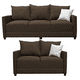 thumbnail image 1 of Sala Modular 3-2 El Bazar Store Atlanta Lino nacional Chocolate Sofá Love seat, 1 of 6
