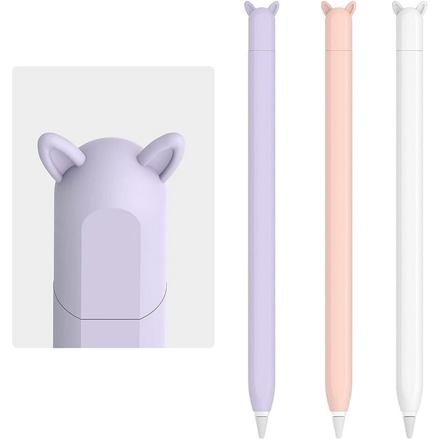 Paquete de 3 fundas de silicona para Apple Pencil, accesorios de 2.ª generación, compatibles con iPad Pro 11 de 12,9 pulgadas Adepaton CZDZ-ZC66-2