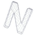 thumbnail image 1 of S SERENABLE Alphabet/ Number Iron Wire Wreath Frame Pot Metal Planter Plant Holder N, 1 of 9