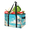 Multicolor 2, variant on Dolphin Animal Sea World Reusable Grocery Bag, Foldable Shopping Tote Bag with Reinforced Handles, Large Kitchen Grocery Bags for Shopping Groceries Picnic