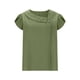 thumbnail image 5 of TaTaai Womens solid crew neck t-shirt, linen cotton blend, short sleeve, button cuff, cutout design, casual comfortable, lightweight, perfect for weekend trips & casual gatherings Gift, 5 of 9