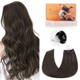 thumbnail image 1 of Extensiones de cabello DOORES Microlink Mocha Brown 14 pulgadas 50 g, 1 of 9