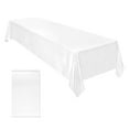 thumbnail image 1 of Elegant Solid Color Polyester Tablecloth, Wrinkle Resistant Rectangle Table Cover for Wedding, Christmas, Birthday Party, Home Dining & Kitchen Decor, Easy Clean Washable, Multiple Sizes & Colors, 1 of 8