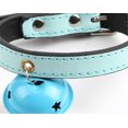 thumbnail image 3 of Collier pour Chien Réglable en Cuir Coloré, Réglable Réutilisable Lavable avec Cloche,1, 3 of 4