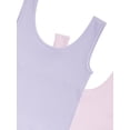 thumbnail image 3 of Athletic Works Girl's Ribbed Tank, 2-Pack, Sizes 4-18, 3 of 3