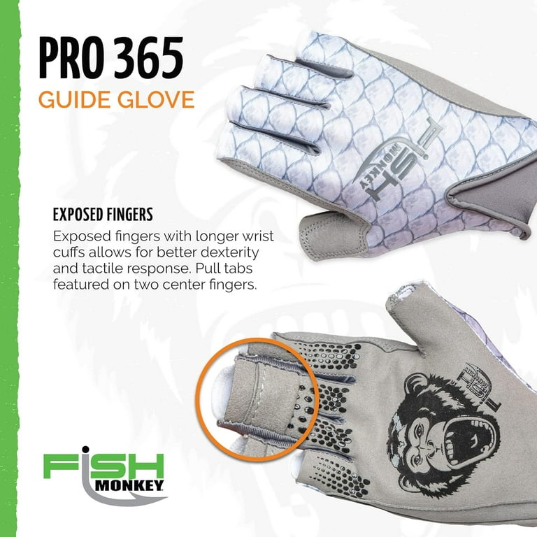 Fish Monkey Pro 365 Fingerless Fishing Guide Glove Tarpon XL FM21