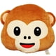 thumbnail image 1 of EvZ 32cm Emoji Smiley Emoticon Marrón Cojín redondo Relleno Felpa Almohada suave EvZ 603827088789, 1 of 1