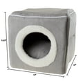 thumbnail image 2 of Petmaker Cozy Cave Pet Cat Bed, Gray, 2 of 8