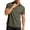 Army Green, variant on Men's Color-Block Stretch Polo Shirt Short-Sleeve Collared Button Placket Casual Daily Light Commute Spring & Autumn Wear,Army Green,L