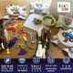 thumbnail image 2 of Kit de punto de cruz CRAFTILOO Safari Animals para niños con aros, 2 of 7