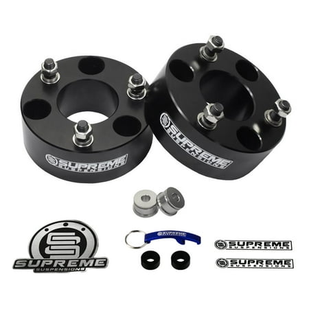 Supreme Suspensions F150 Lift Kit 2 Front Suspension Lift Cnc Machined T6 Aircraft Billet Ford F150 Leveling Kit Black Pro