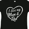 thumbnail image 4 of Inktastic I Love My Mom and Dad in White Chalk Heart Boys or Girls Toddler T-Shirt, 4 of 5