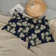 thumbnail image 5 of Navy Blue Spring Pillow Covers 20x20 Inch 2 Pcs Green Yellow Hydrangea Flower Decor Throw Pillows Vintage Floral Seasonal Summer Outdoor Decoration Pillowcase Linen Cushion Cover for Couch Sofa, 5 of 6