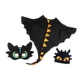 thumbnail image 3 of Disfraz de dragón Hugo Disfraz de dinosaurio negro para Halloween, 3 of 10
