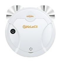 Robot Vacuum Cleaner Strong Suction Robotic Sweeper Low Noise Smart Mapping Hard Floors Carpets Pet Hair Self-charging Home Cleaning Automation, UKHBMC | White