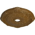 thumbnail image 3 of Ekena Millwork 27 1/2"OD x 3 7/8"ID x 2 1/4"P Heaton Ceiling Medallion (Fits Canopies up to 6 1/2"), Hand-Painted Smokey Topaz Crackle, 3 of 6