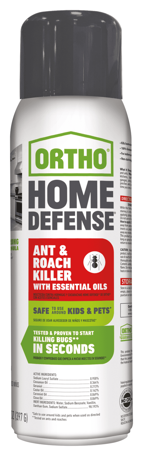 Ortho Home Defense Ant & Roach Killer with Essential Oils 14 Ounce