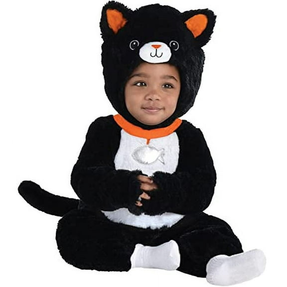 Amscan - Cuddly Black Cat Costume - Infant (6-12 months)