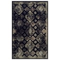 thumbnail image 2 of Mayfair Distressed Damask Indoor Area Rug by Blue Nile Nills - 5' x 8', Black, 2 of 5