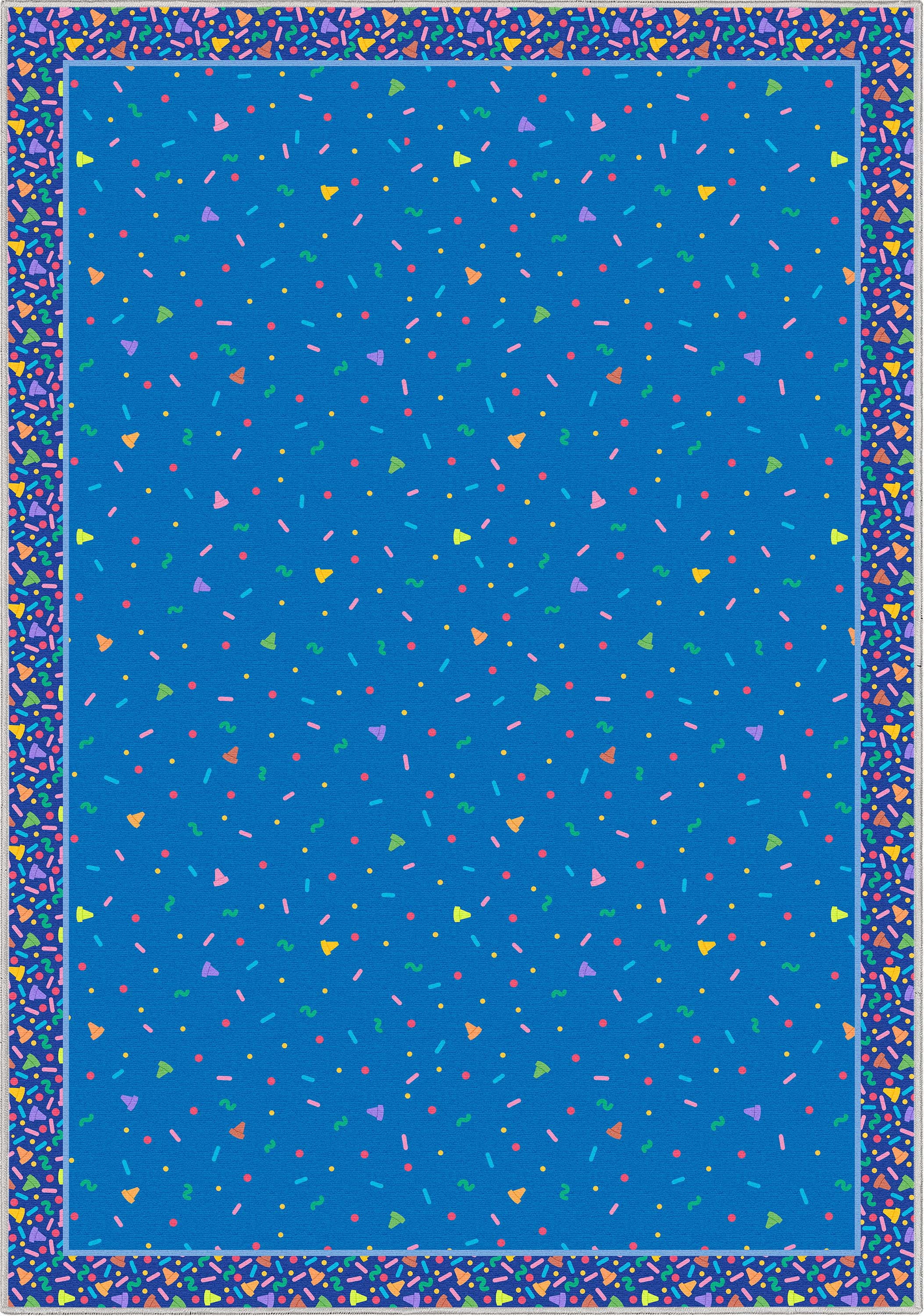 Crayola Collection By Well Woven Confetti Blue 5' x 7' Area Rug
