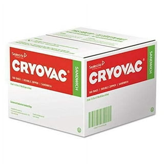 Cryovac Resealable One Quarter Size Storage Bag, 50 count per pack -- 9 per  case.