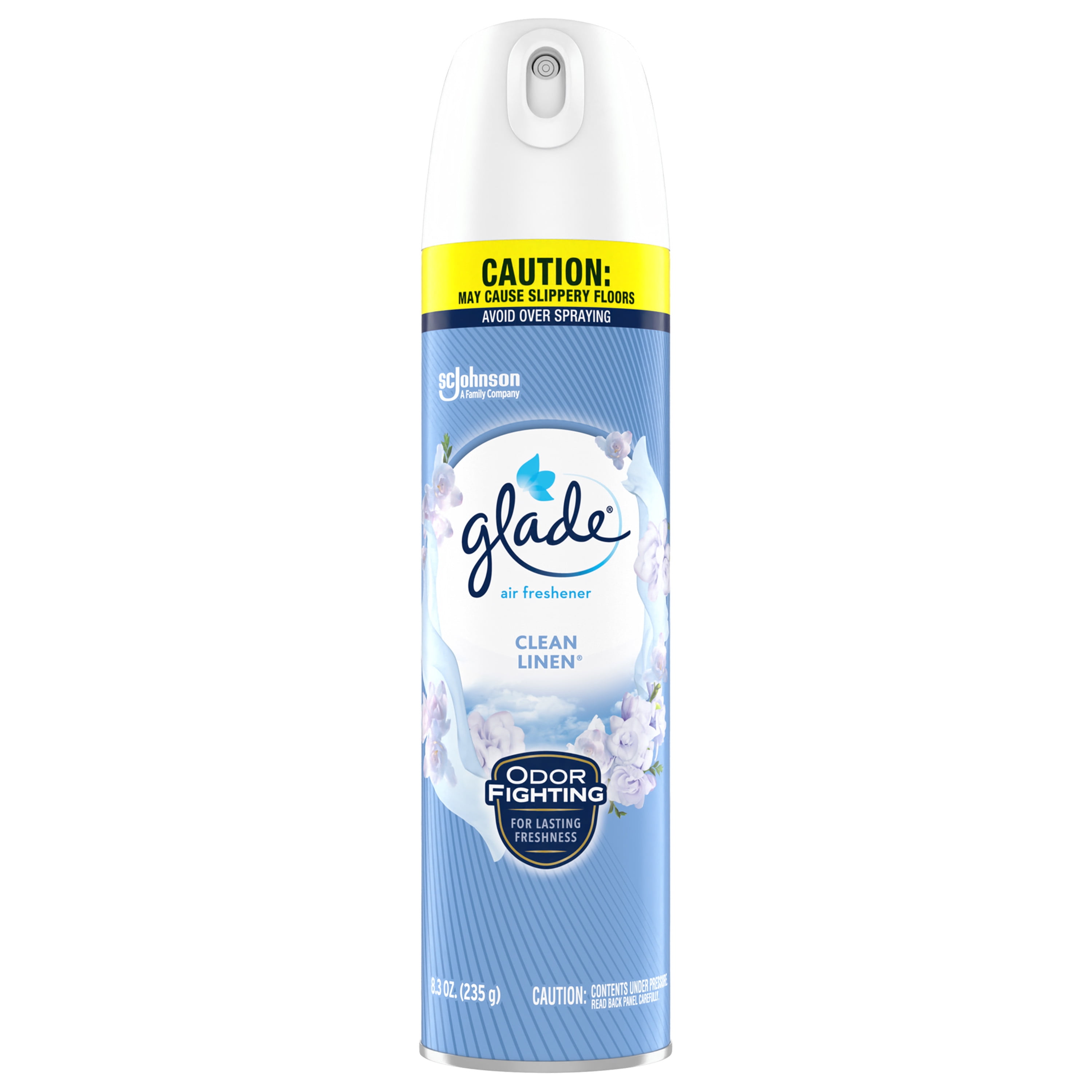 Glade Air Freshener Spray, Stocking Stuffers, Clean Linen Scent, Fragrance Infused with Essential Oils, 8.3 oz