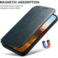 thumbnail image 5 of Case Wallet for iPhone 14 Wallet Case [Compatible with MagSafe] Magnetic Leather Flip Folio Cover Kickstand and Cash Credit Card Holder for Men Women Blue, 5 of 12