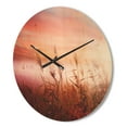 thumbnail image 3 of Designart 'Early Morning Mist With Foggy Land' Farmhouse Wood Wall Clock, 3 of 5