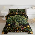 thumbnail image 2 of Manfei Boho Life Tree Bedding Comforter Set for Child, Hippie Mandala Flower Twin Comforter Sets, Cartoon Planet Reversible Bedding Set, Ultra Soft Home Decor, 2pcs, 2 of 8