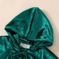 thumbnail image 5 of Toddler Baby Boys Girls Unisex Velvet Hooded Cape with Tie Front Closure for Festive Holiday Party Dress Up and Themed Outerwear Poncho 6-12 Months Fall Fashion Clothes, 5 of 8