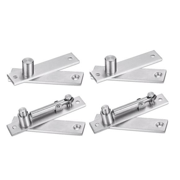 Heavy Duty Pivot Hinge for Wood Door,Hidden Door Hinge for Secret Door, with 360 Degree Rotation, Invisible Pivot 2Pcs