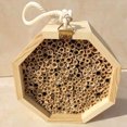 thumbnail image 3 of Flmtop Creative Wooden Tube Bee Hive Insect House Mating Box Garden Beekeeping Supply, 3 of 8