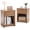 Natural Oak 16.9", variant on ARKANTOS Large Nightstand Set of 2, Farmhouse Style Bedside Tables, for Bedroom and Living Room, Light Oak