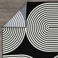 thumbnail image 2 of Loomaknoti Tecopa Milburm 2' x 7' Black Geometric Outdoor Runner Rug, 2 of 9
