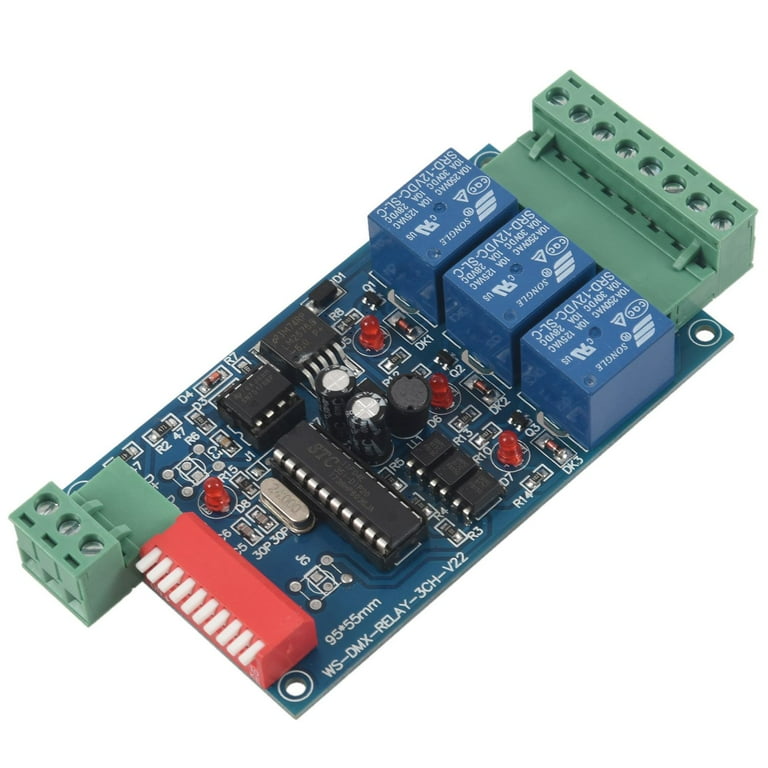 超話題新作 3 DIY Kit Switch Relay Controlled DMX512 5A Channel Controls&Indicators