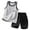Grey, variant on Hienoo Toddler Boys Casual Sports Outfits Summer Tank Top Shorts Set Tracksuit, Sizes 3-4T