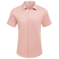 thumbnail image 2 of COOFANDY Men's Short Sleeve Wrinkle Free Dress Shirts Lightweight Stretch Shirts, 2 of 5