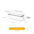 thumbnail image 1 of Caja de almacenamiento transparente para refrigerador de mascotas, práctico organizador estilo cajón para almacenamiento en frío, conservación de alimentos, 1 of 5