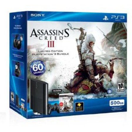 PlayStation 3 500GB Assassin's Creed III Limited Edition Bundle
