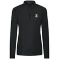 thumbnail image 2 of Women's Levelwear  Black Anaheim Ducks  Upright Quarter-Zip Pullover, 2 of 3