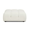 thumbnail image 4 of Marcel 36" Modular Modern Cocktail Ottoman Ivory White Boucle, 4 of 8