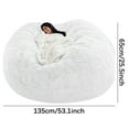 thumbnail image 3 of Cushion for Chair by Fanshiluo,1pc Chair Cover Large Circular SoftFluffy Comfortable Velvet Sofa Cover For Living Room Bedroom Office Home Decoration ONLYCover NO FILLER 135cmx65cm, 3 of 5