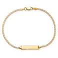 thumbnail image 4 of Primal Gold 14 Karat Yellow Gold Flat Curb Link ID Bracelet, 4 of 4