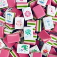 thumbnail image 7 of 2026 Luxury Rose Pink Acrylic American Mahjong Set, High-Grade Crystal Mahjong Tiles with Storage Pouch, Portable Hand-Rubbed Mahjong Game for Family Party and Festival Gifting, 7 of 7
